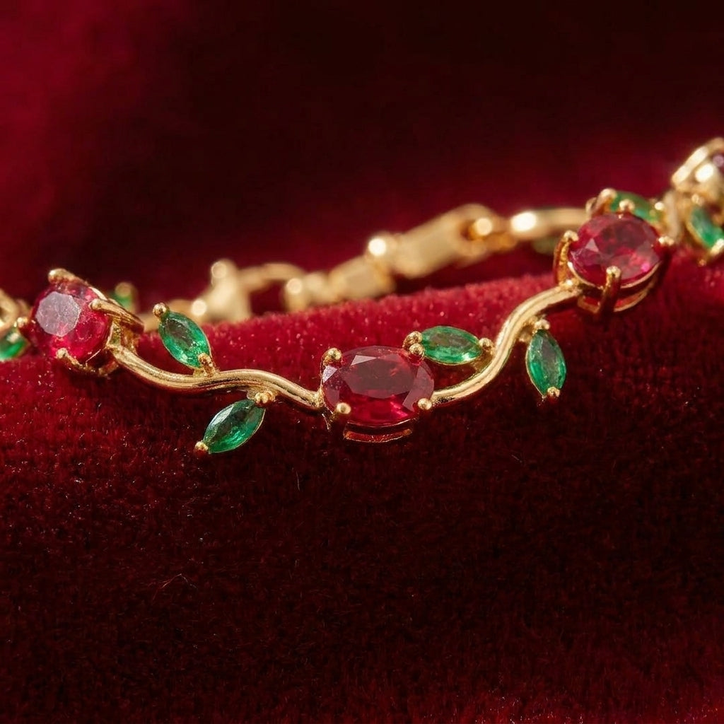 Tulip Bracelet Red color
