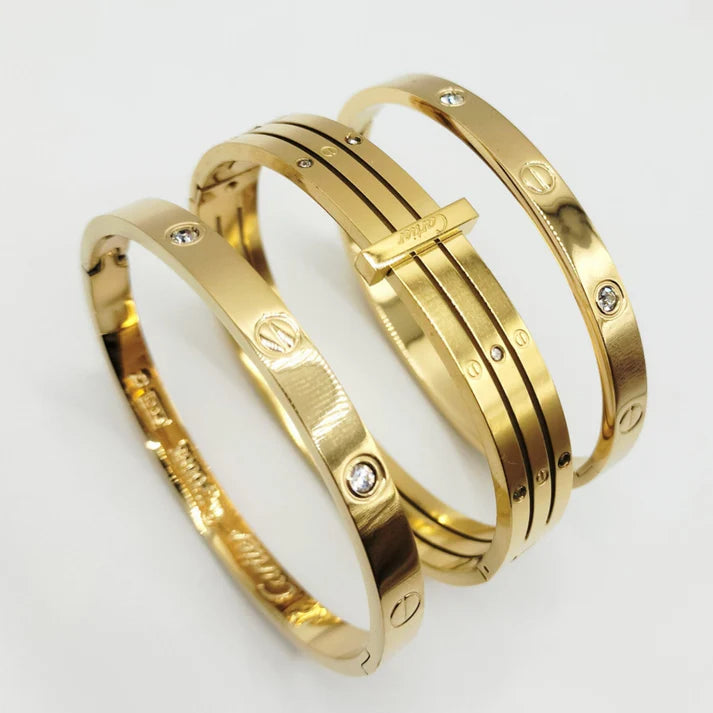 Deal Set 3 Premium Stainless Steel Bangles