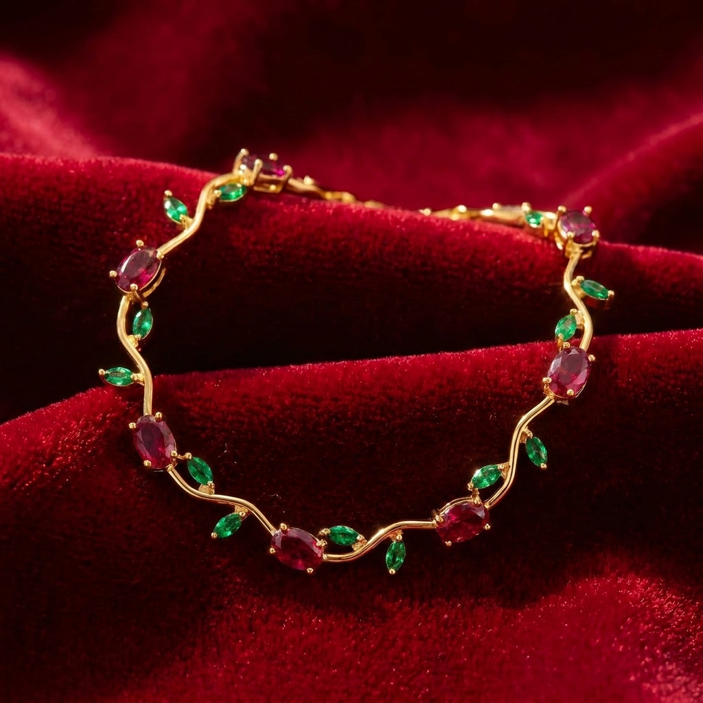 Tulip Bracelet Red color