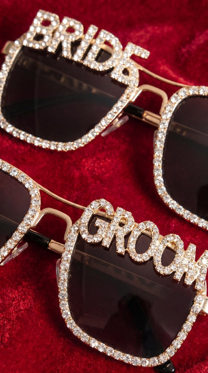 Bride and Groom Glasses