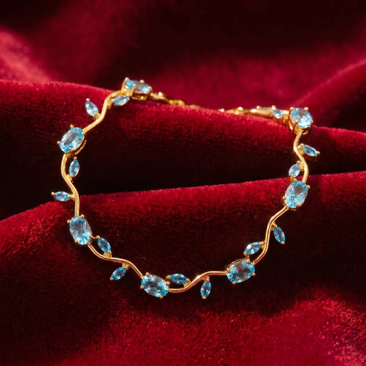 Tulip Bracelet blue color